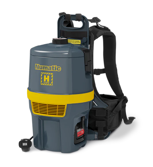 Numatic - RHB150NX Cordless H-Class Backpack Vacuum - shell only (no battery or charger)