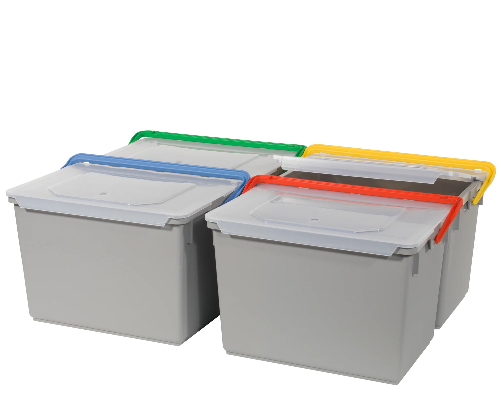 Numatic 10 Litre Bucket. Grey. Green Handle With Lid
