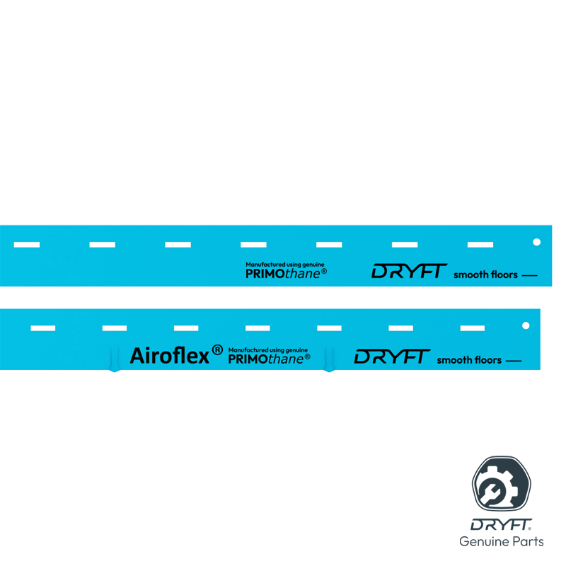 Motorscrubber - 200-S25 - Squeegee Kit Primothane Smooth Floors Front & Rear DRYFT (oil & grease)
