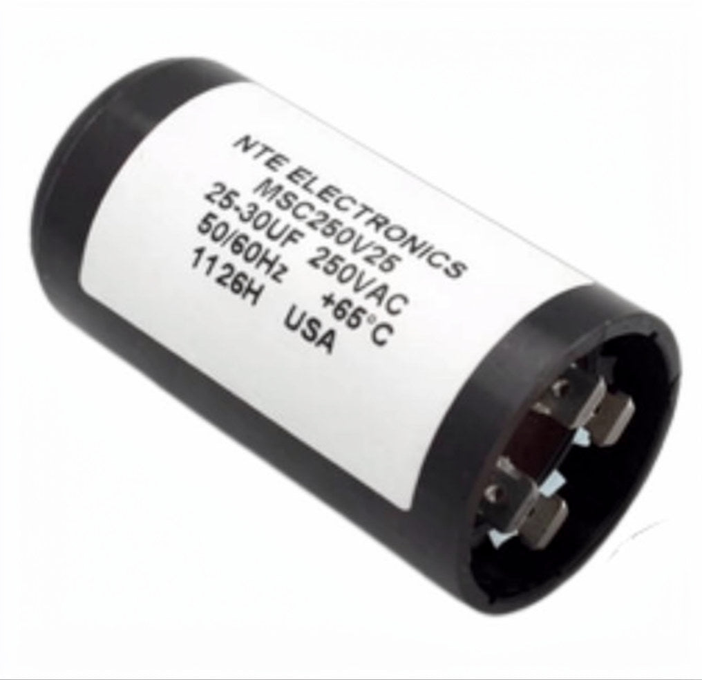 Numatic Nst Motor Start Capacitor 130 Mf + 25% 280 V C/W Resistor & M8 Stud (Ref 412.80.4534)
