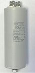 Numatic 80u F Motor Run Capacitor With Plastic Case.Double 6.3 Mm Terminals & Stud