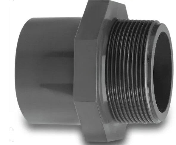 Numatic 11/4 Inch Bspp X 42 Mm Stand Pipe. Grey.Pvc.16 Bar (Kcl0954)