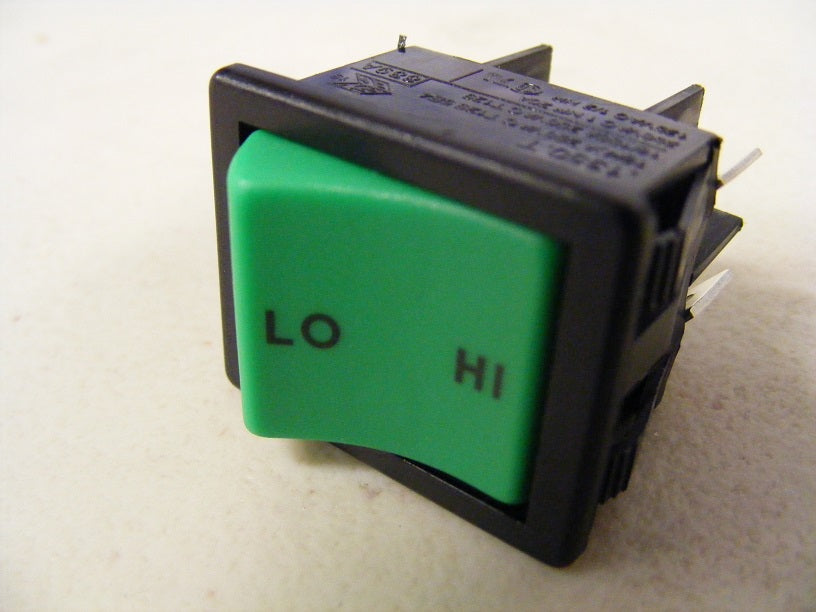 Genuine Numatic Black and Green Rocker Switch Hi / Lo Print