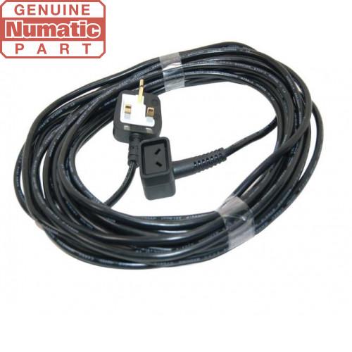 Numatic 10 Metre X 1 Mm X 2 Core Cable (Socket With Uk Plug)