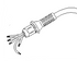 Karcher - 46490810 - Connection cable complete with moulded gland/ cable restraint