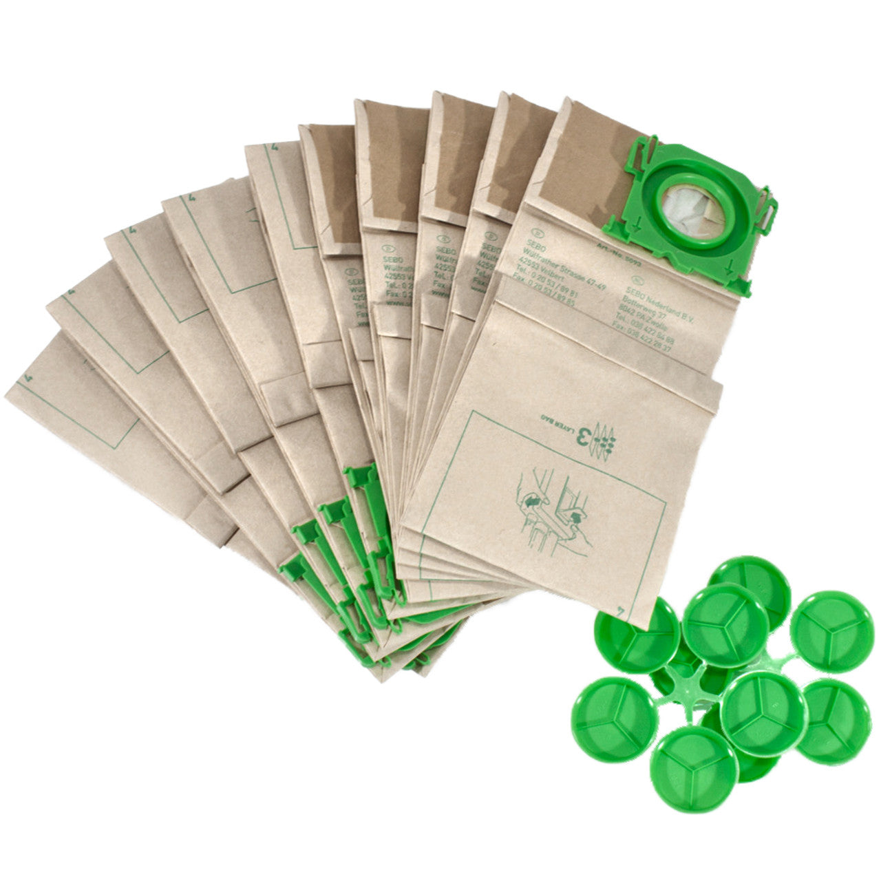 Sebo - 5093 - Dust bag (packed in 10) -   370/470/XP