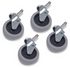 Numatic Set Of 4 X 75 Mm Grey Tyred Castors (Sca 352 / Sa 565)