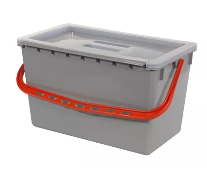 Numatic 22 Litre Red Bucket With Clear Drop On Lid