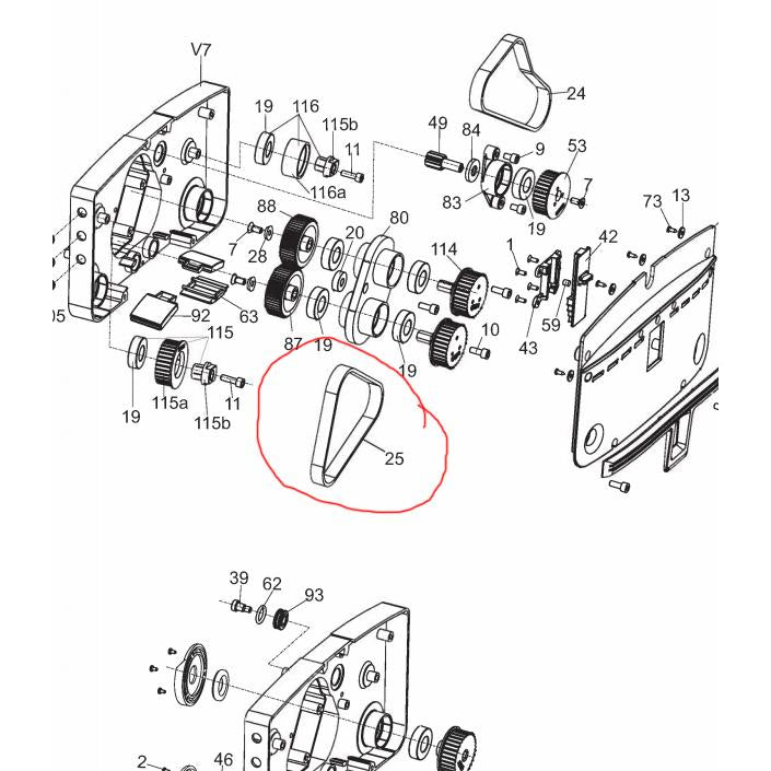 Multiwash Drive Belt 425 5 M