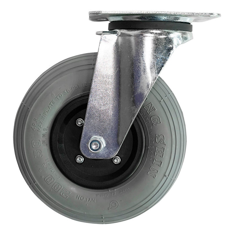 Numatic 200 Mm Pneumatic (Black/Grey) Castor(X 1)