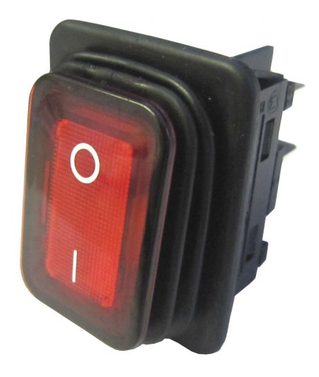 Numatic Switch Dpst Red Illuminated With Membrane 24 V (Supplier Ref: B4 Mask48 X1 G21018)