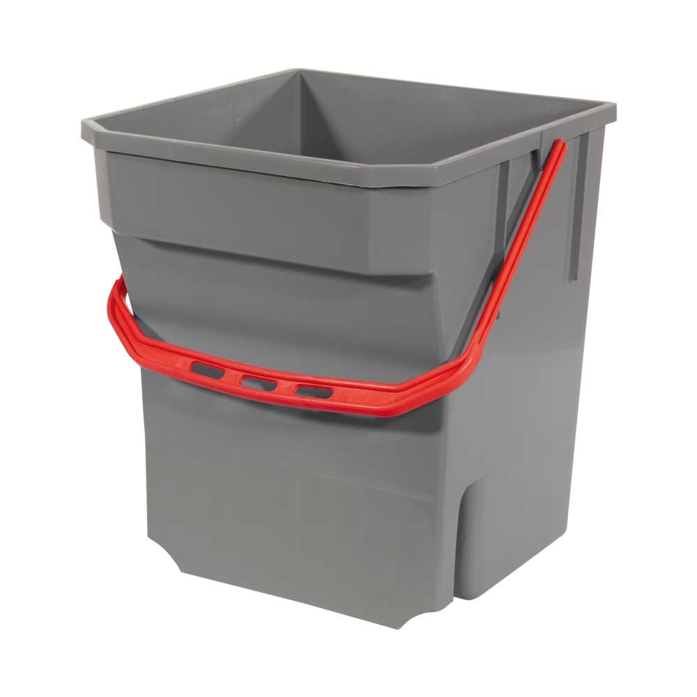 Numatic 28 Litre Bucket (Grey).Red Handle