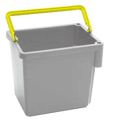 Numatic 5 Litre Grey Swing Bucket With Yellow Handle