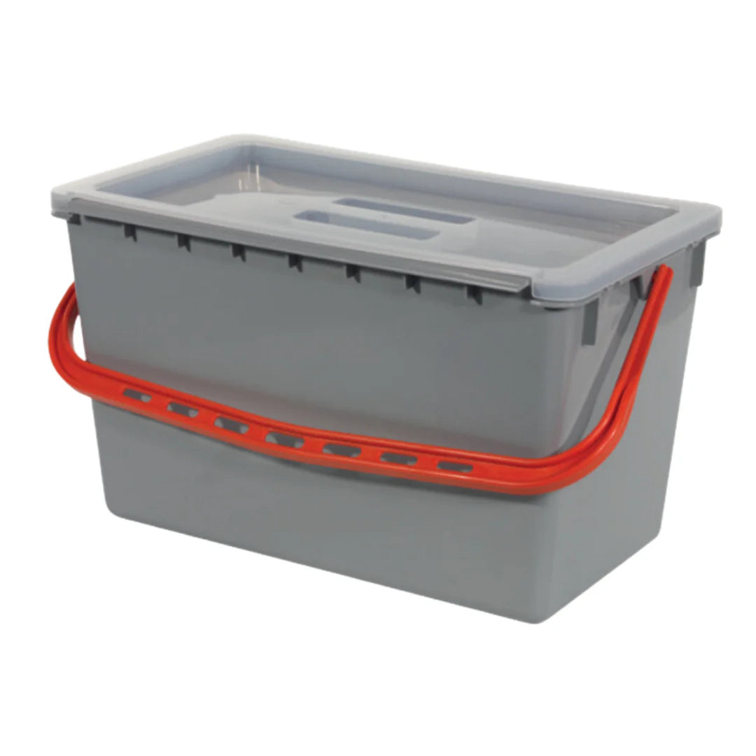 Numatic 22 Litre Grey Wide Bucket With Red Handle