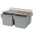 Numatic 5 Litre Swing Bucket. Grey. Red Handle With Lid