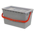 Numatic - 906307 - 22-LITRE BUCKET.GREY.RED HANDLE WITH CLEAR DROP ON LID
