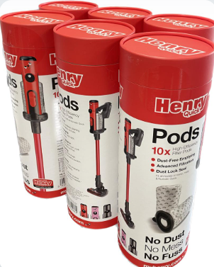 Numatic - 916587 - MASTERCARTON 6 X 10 PACKS OF STICK VAC PODS - NQ100