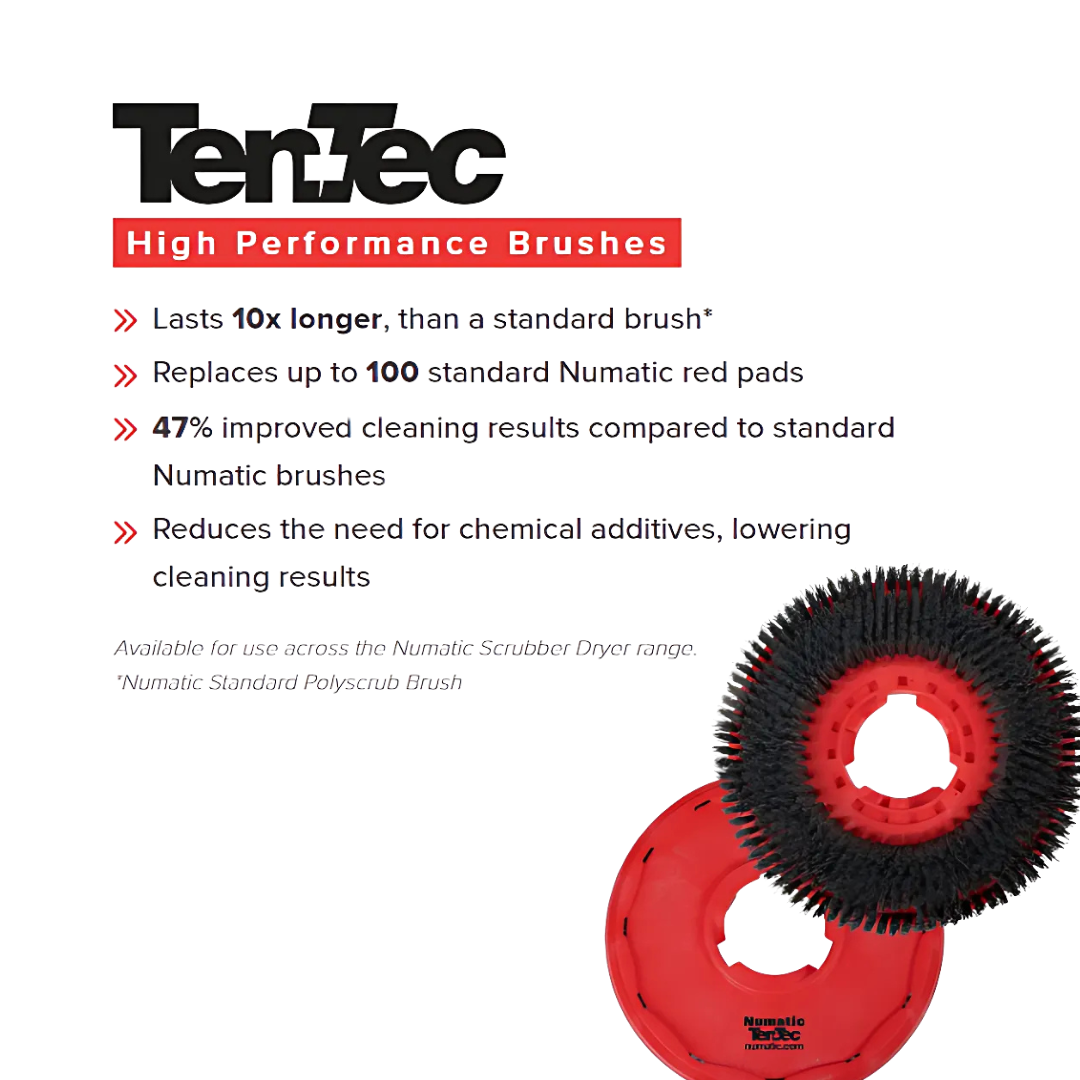 Numatic - 918293 - 370MM TEN-TEC BRUSH - CODE RED (SUPPLIER CODE: 62-2283-S-33)