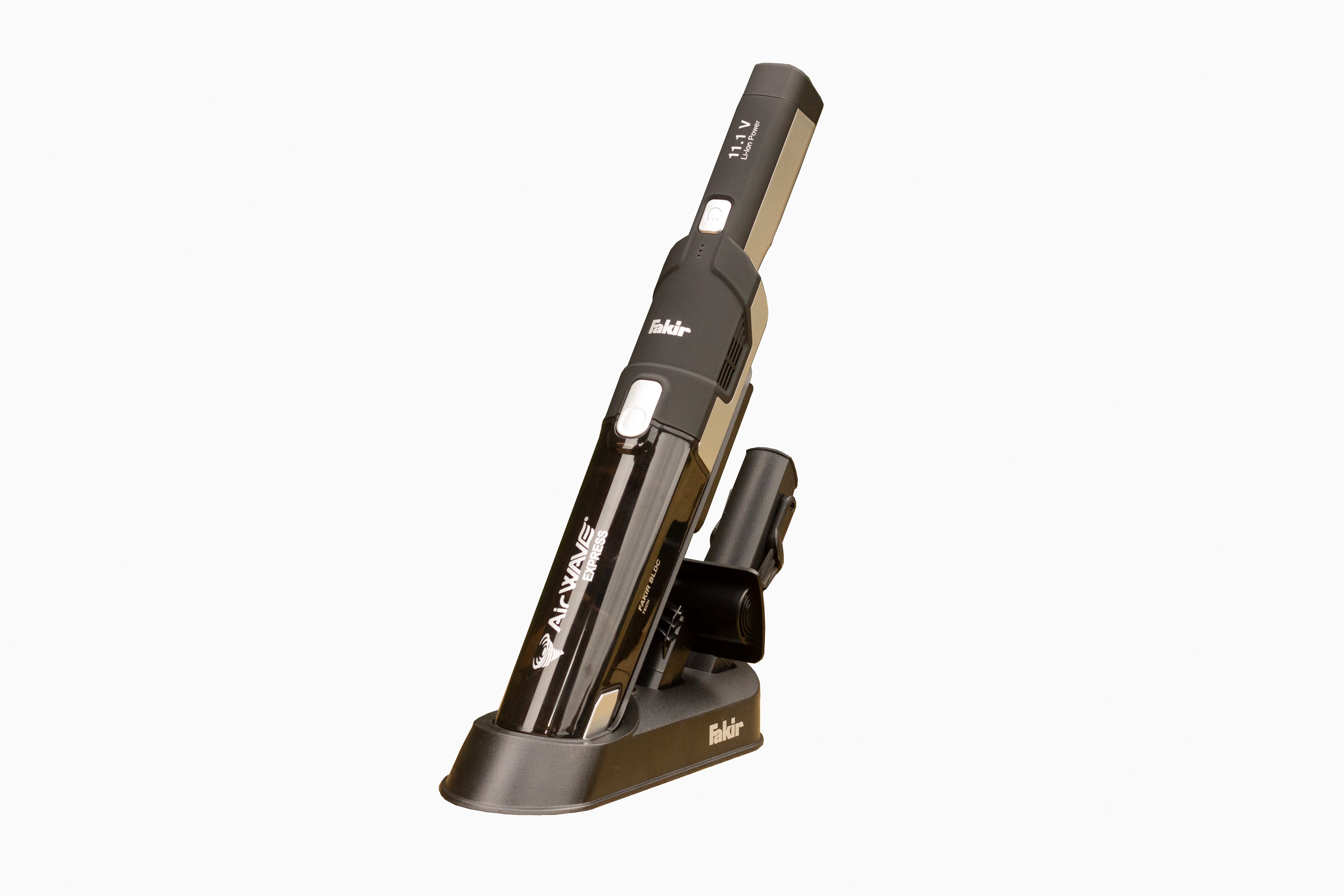 Fakir - AIRWAVE EXPRESS HAND HELD RECHARGEABLE VAC - LI-ION-11.1V-120W - 10/22MIN RUN - 3.5HR CHARGE