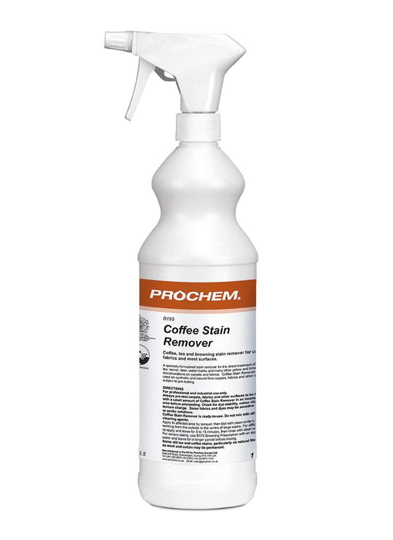 Prochem Coffee Stain Remover Spray - Specially Formulated Ready-to-use Acidic Spotter
