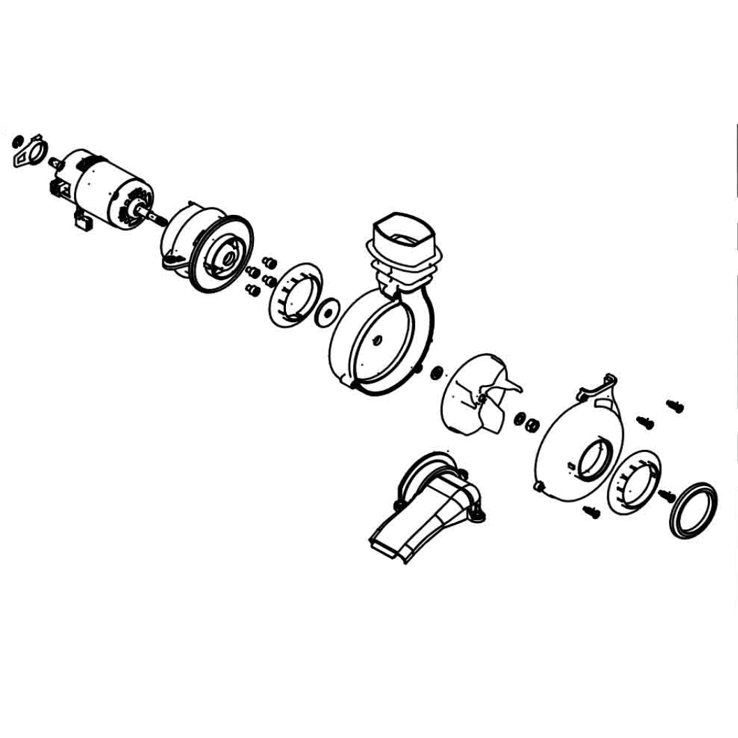 Truvox VBU motor assembly