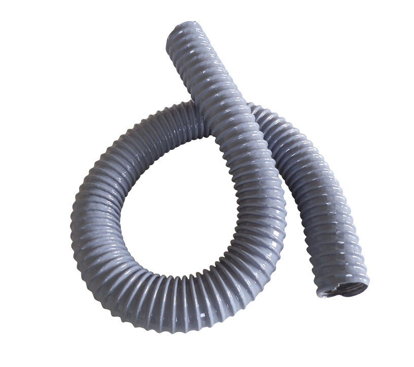 VACUUM HOSE, 2 IN GREY, WIRE, 4 IN LG