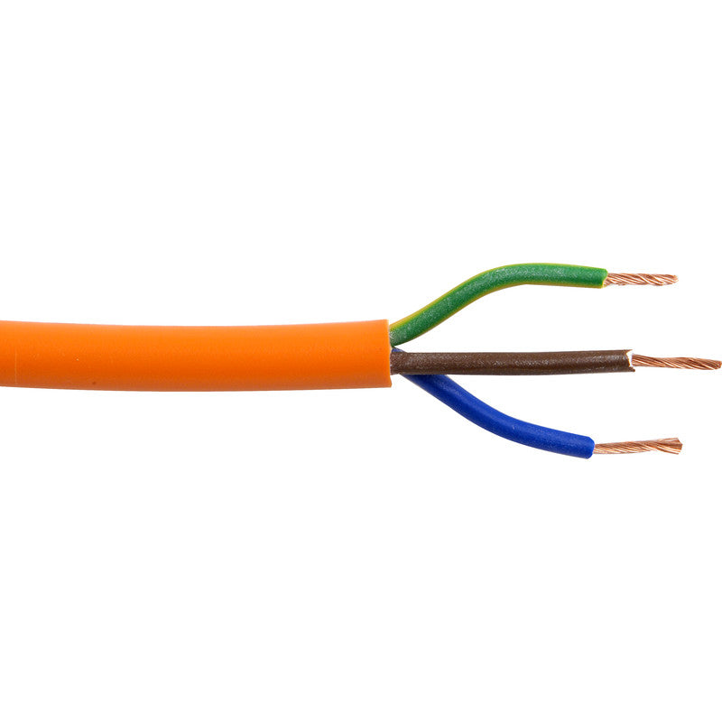 1mm 3 Core 10Mtr Cable Assembly Orange