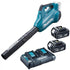 Makita - Twin 18V Brushless Blower,  2x5AH batteries, 1 Twinport Fast Charger