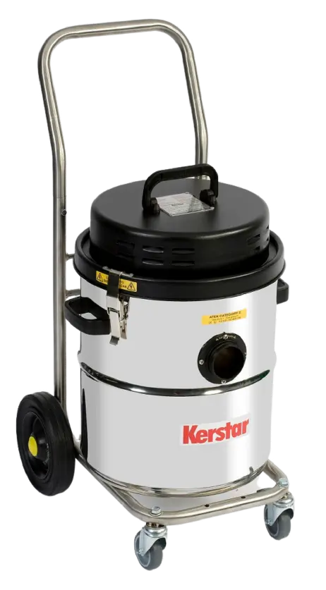Kerstar - kav30 W/D    Wet & Dry - On Stainless Steel Trolley With Anti-Static Wheels & Castors