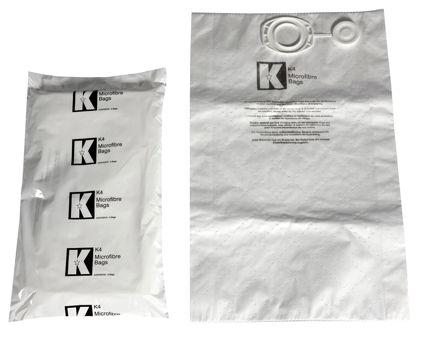 Kerstar - 25-712-10-008 - K4 Disposable Microfibre Bag    KV 18, 20, 25, 30, 45 & 50 H pk 5