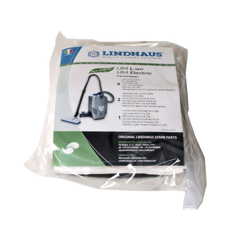 Lindhaus - 032580081 - LB4 MICROFIBRE BAGS & FILTERS (8 bags +2 exhaust filters+1 motor filter)