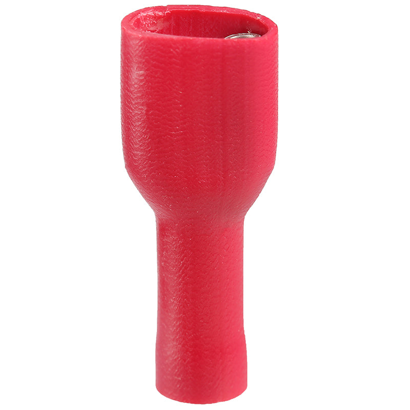 4.8mm female red full in connectors - Pack of 10