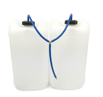 MotorScrubber Double bottle Assembly with pipework, filters & quick connector ( Quick change bottles complete )