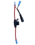 Motorscrubber - MSS221 - BATTERY CONNECTOR DC CABLE WITH FUSE (2 x spade connectors to DC circular quick release socket)
