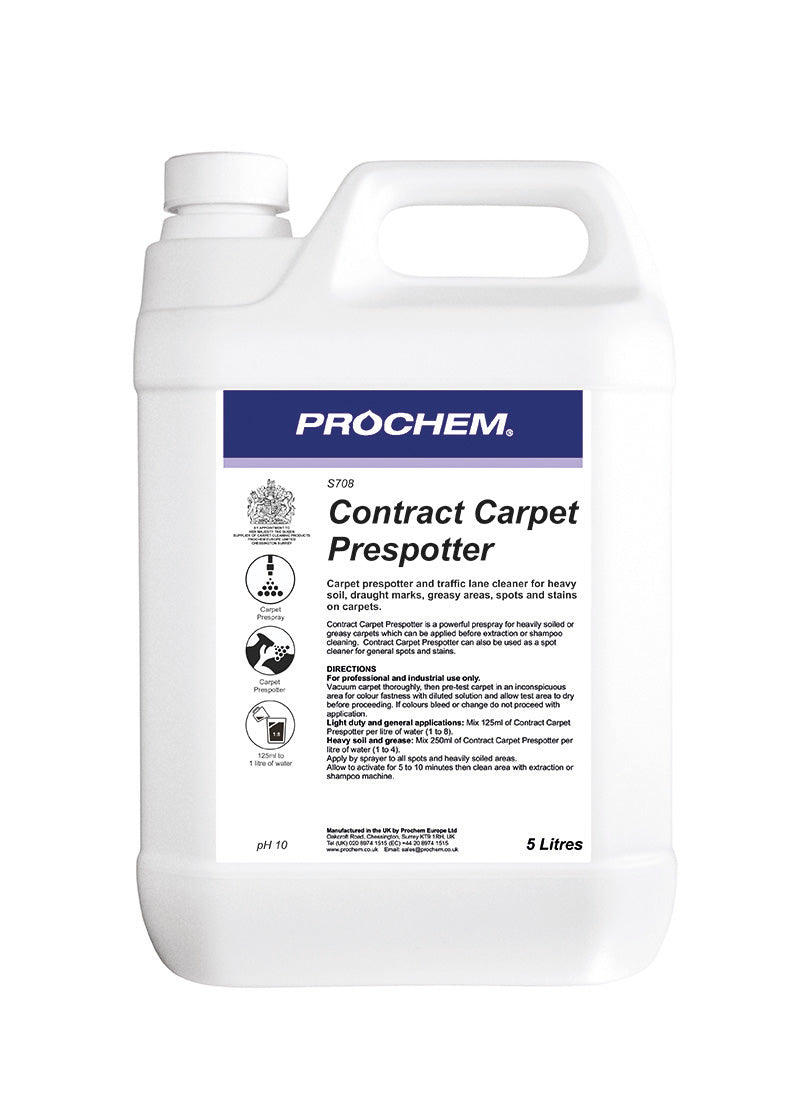 Prochem Contract Carpet Prespotter - Powerful And Safe Pre-Spray Spot Cleaner