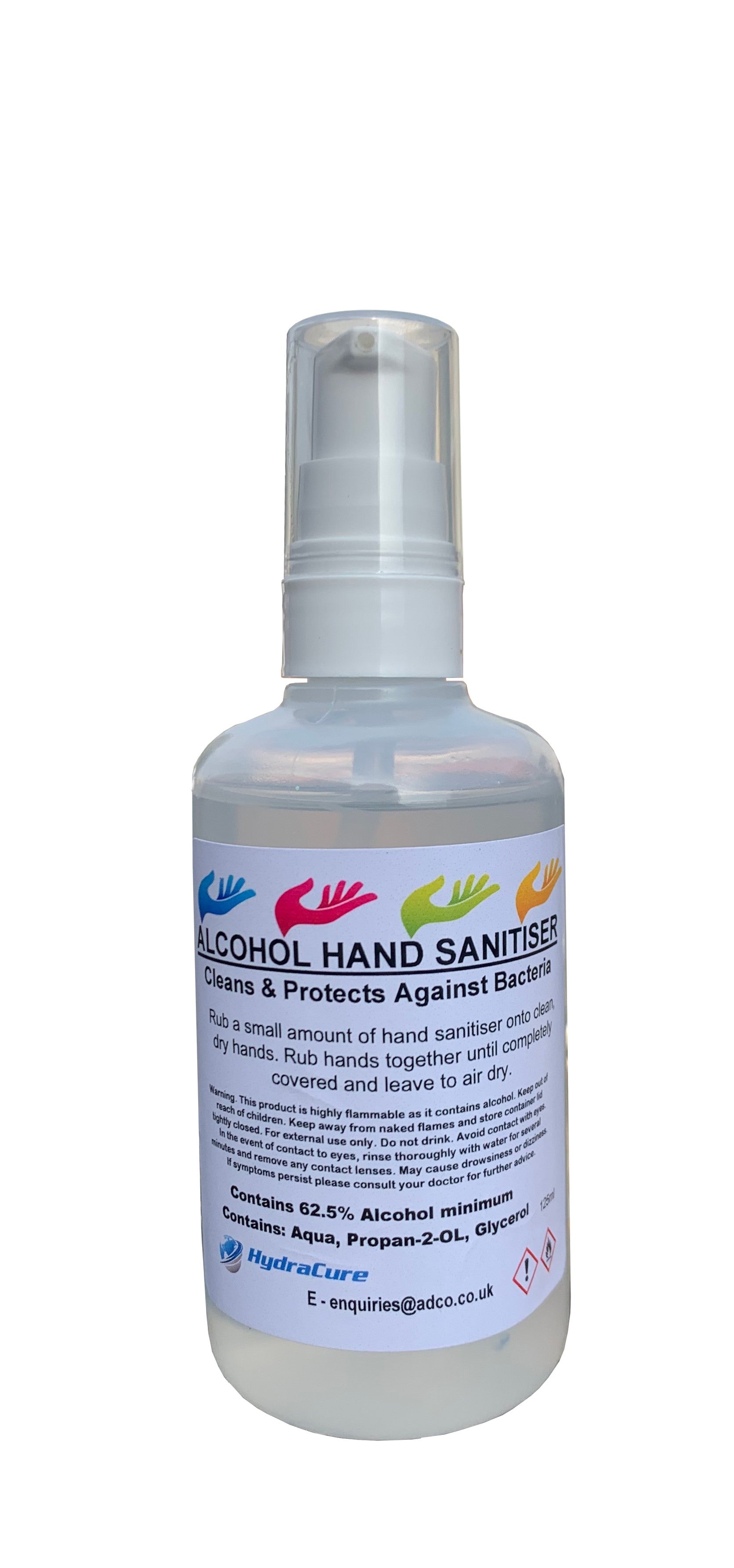 125ml Hand Sanitiser Gel - 62.5%