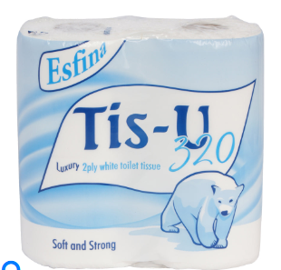 2ply White Luxury Toilet Roll 320 Sheets Per Roll - 36 Rolls