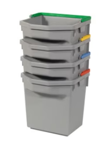 Numatic 5 Litre Grey Bucket With Red Handle
