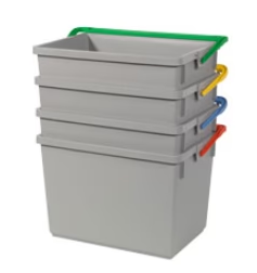 Numatic 10 Litre Grey Bucket With Yellow Handle
