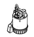 Numatic Submersible Pump 230 V/50 Hz (Ebara Mkii) (With Float Switch, One Metre Cable, Nrv, No Plug) Ref 1711100100
