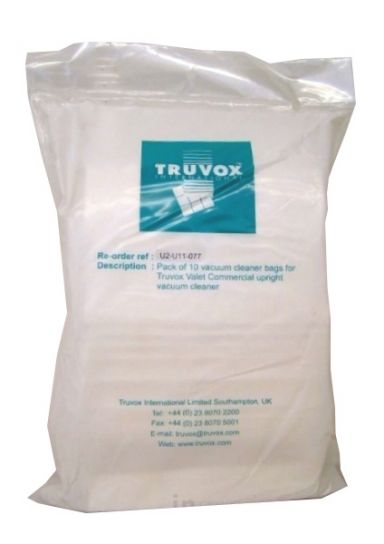 Truvox Pack Of 10 Paper Dust Bags For Vcu Vuv Qd Vsmu