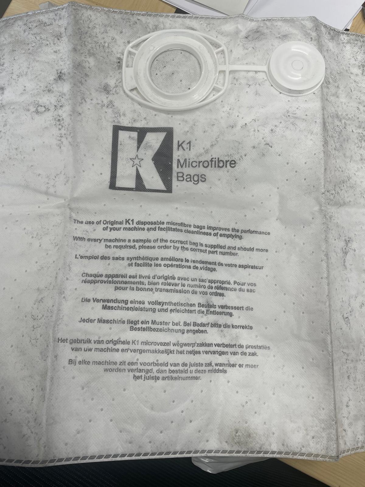 Kerstar - ZZZ-25-712-10-007 - K1 Disposable Microfibre Bag - PK5 - BRAND NEW BAGS - DIRTY
