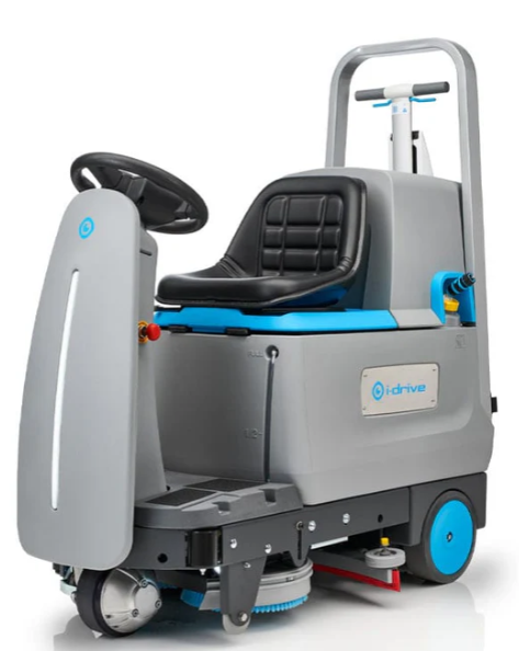 Iteam - I-DRIVE scrubber drier c/w 2 sets batts & imop lite