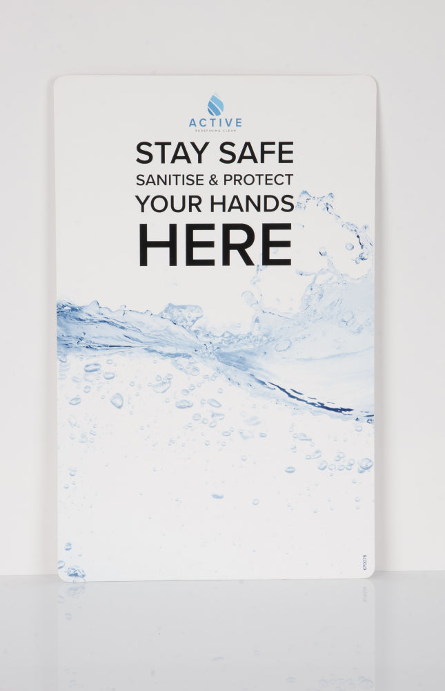 Unknown - KP0078 - ACTIVE HAND SANITISING BACK BOARD ONLY