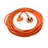 Qualtex - FLX118 - 2C 1.00M 12.M ORANGE RIGHT ANGLE CABLE PACK