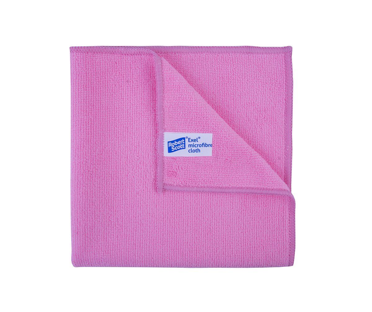 Robert Scott 40x40cm Exel Supercloth Pink (Case) Box Of 20x10 (200)