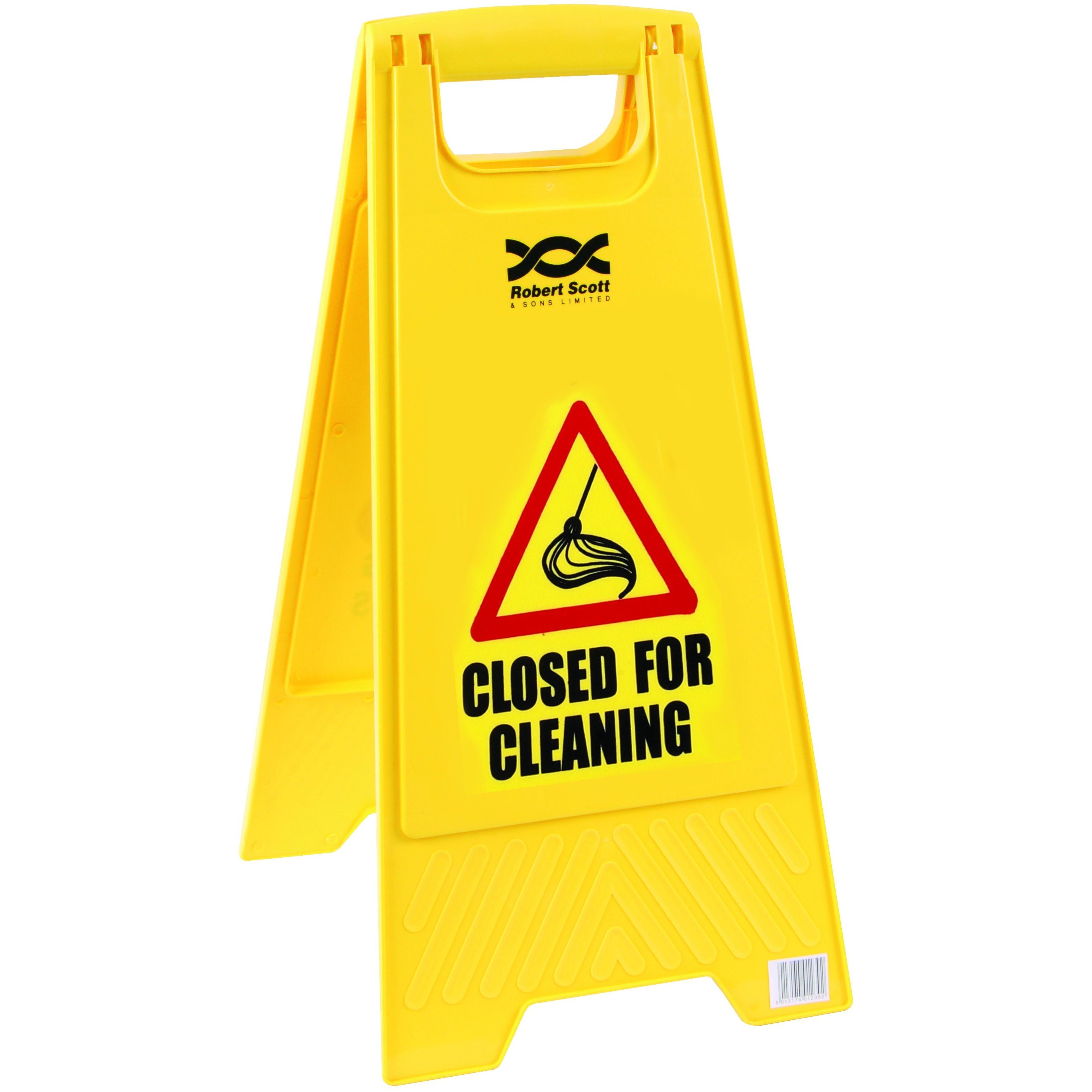 Economy Plastic Safety Signs - Closed For Cleaning -  Safety Sign - Robert Scott