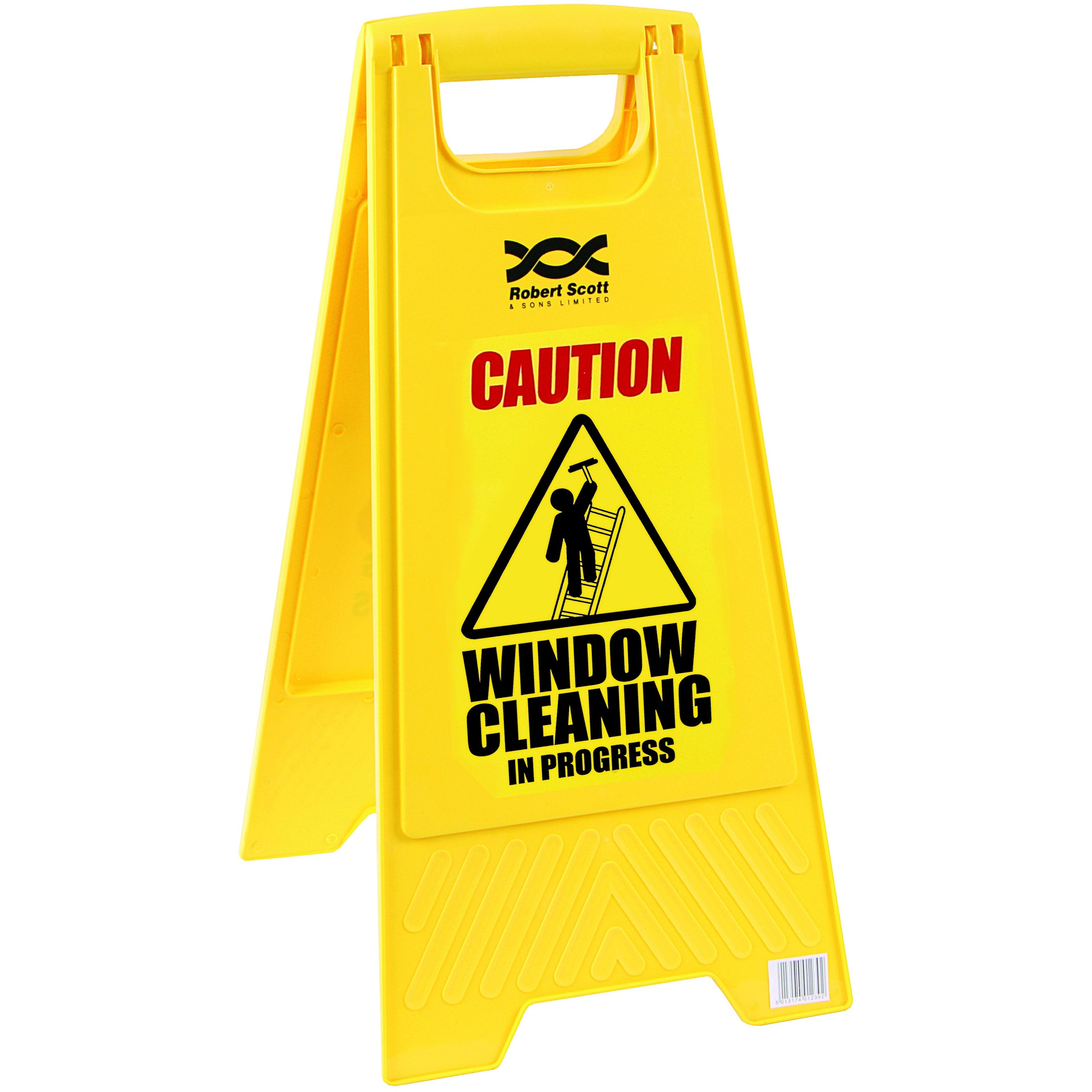 Economy Plastic Safety Signs - Window Cleaning In Progress -  Safety Sign - Robert Scott