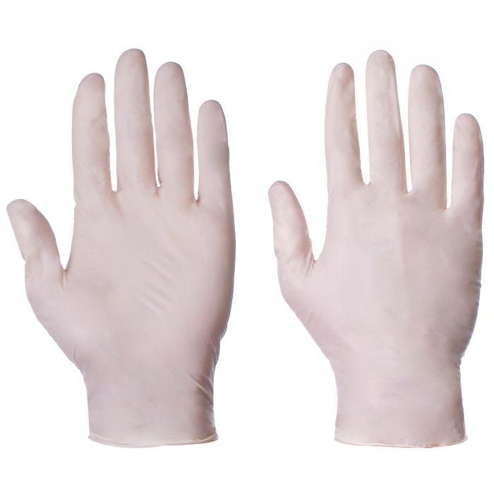 SuperTouch Latex Powder Free Medium Gloves - Dispenser of 100