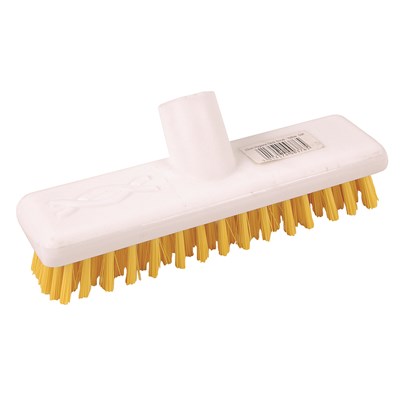 Yellow Deck Scrub Brush to Fit Standard Handles - Box of 24 Heads -  Brushes - Robert Scott